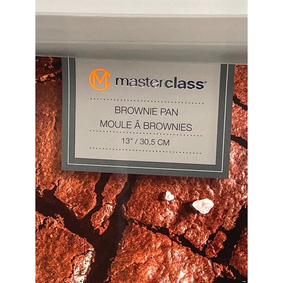 Master Class Non-Stick Blue Speckled Heavy Gauge Steel Brownie Pan 13" / 30.5 CM - Picture 2 of 5